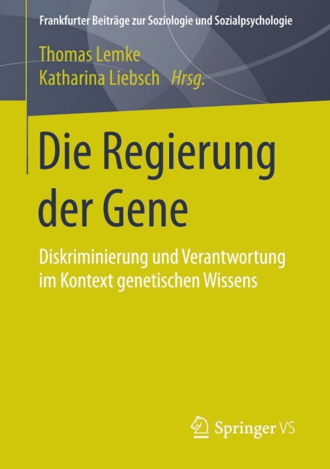 Cover image for book Die Regierung der Gene