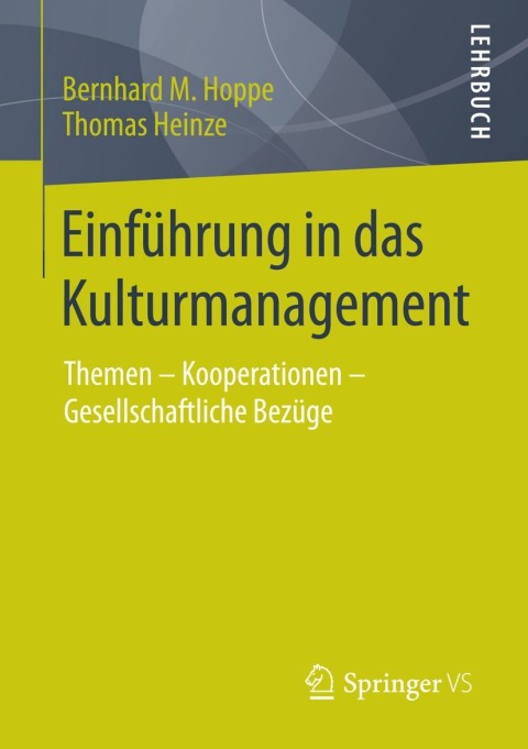EinfÃ¼hrung in das Kulturmanagement 