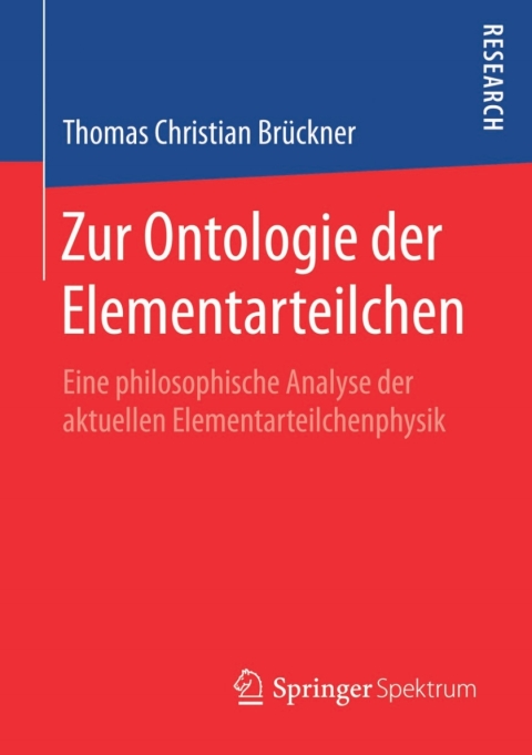 Cover image for book Zur Ontologie der Elementarteilchen