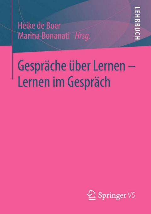 Cover image for book Gespräche über Lernen - Lernen im Gespräch