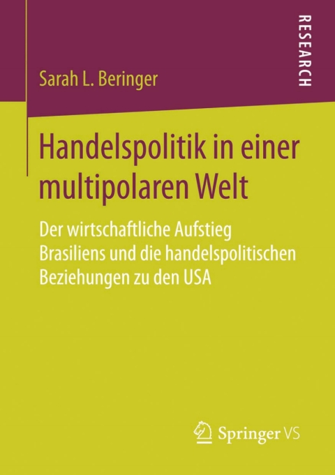 Cover image for book Handelspolitik in einer multipolaren Welt