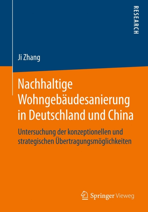 Cover image for book Nachhaltige Wohngebäudesanierung in Deutschland und China