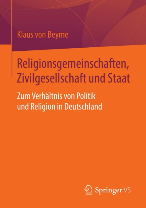 Cover image for book Religionsgemeinschaften, Zivilgesellschaft und Staat