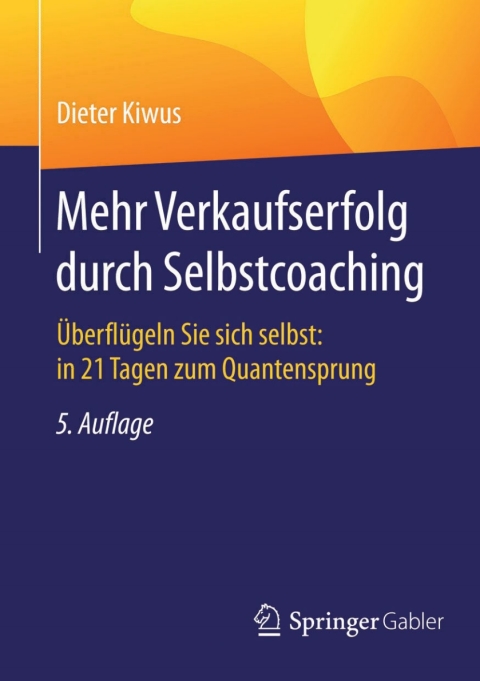 Cover image for book Mehr Verkaufserfolg durch Selbstcoaching