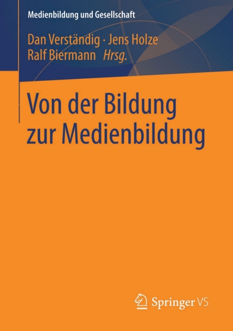 Cover image for book Von der Bildung zur Medienbildung