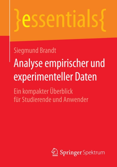 Cover image for book Analyse empirischer und experimenteller Daten