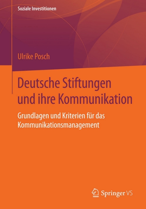 Cover image for book Deutsche Stiftungen und ihre Kommunikation