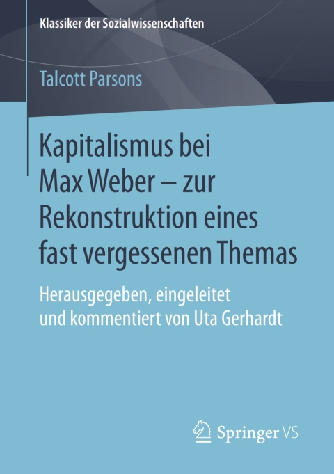 Cover image for book Kapitalismus bei Max Weber - zur Rekonstruktion eines fast vergessenen Themas
