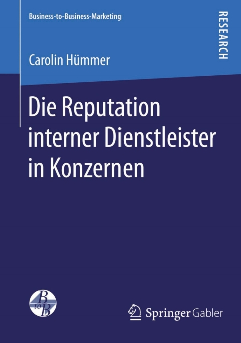 Cover image for book Die Reputation interner Dienstleister in Konzernen