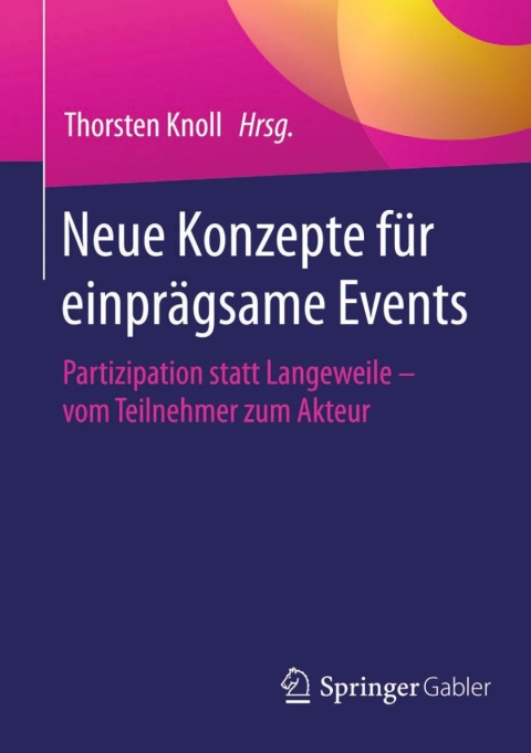 Cover image for book Neue Konzepte für einprägsame Events