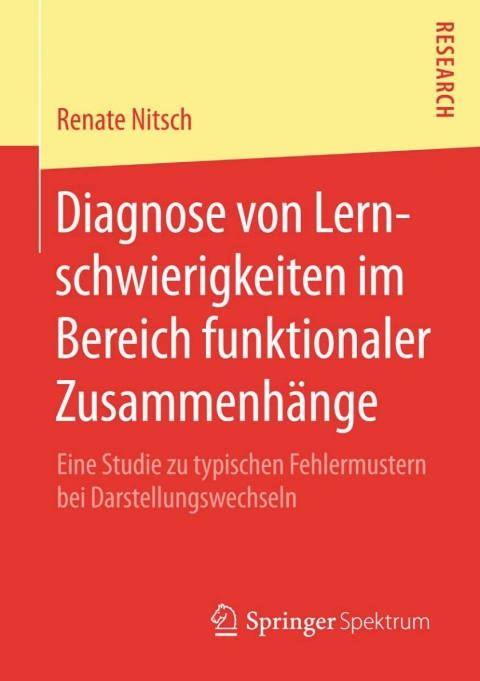 Cover image for book Diagnose von Lernschwierigkeiten im Bereich funktionaler Zusammenhänge