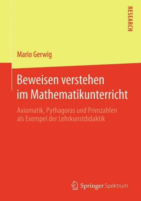 Cover image for book Beweisen verstehen im Mathematikunterricht