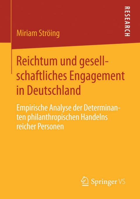 Cover image for book Reichtum und gesellschaftliches Engagement in Deutschland