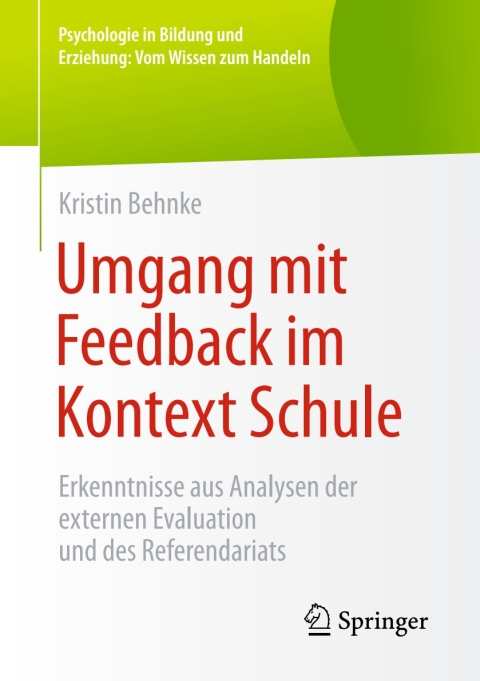 Cover image for book Umgang mit Feedback im Kontext Schule