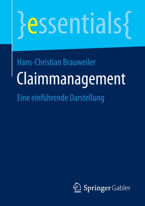 Cover image for book Claimmanagement
