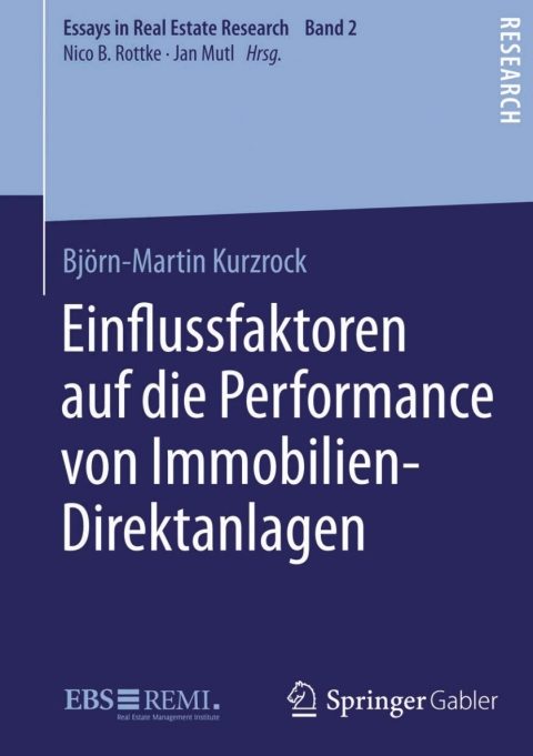 Cover image for book Einﬂussfaktoren auf die Performance von Immobilien-Direktanlagen
