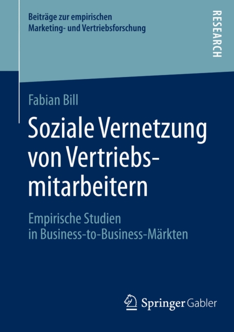 Cover image for book Soziale Vernetzung von Vertriebsmitarbeitern