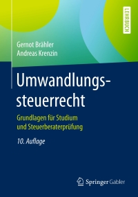 Cover image: Umwandlungssteuerrecht 10th edition 9783658103408