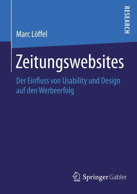 Cover image for book Zeitungswebsites