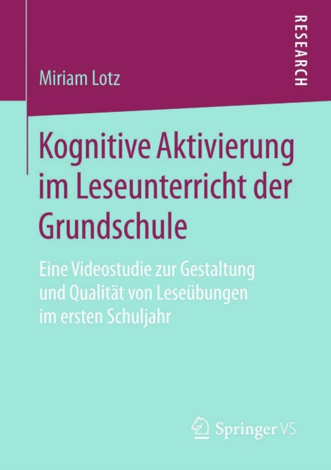 Cover image for book Kognitive Aktivierung im Leseunterricht der Grundschule