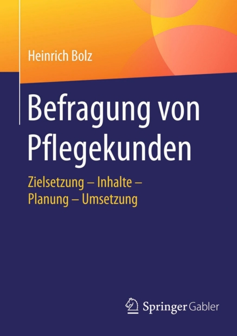 Cover image for book Befragung von Pflegekunden