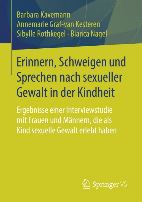 Cover image for book Erinnern, Schweigen und Sprechen nach sexueller Gewalt in der Kindheit