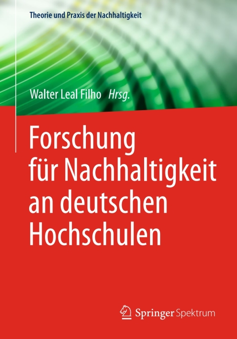 Cover image for book Forschung für Nachhaltigkeit an deutschen Hochschulen