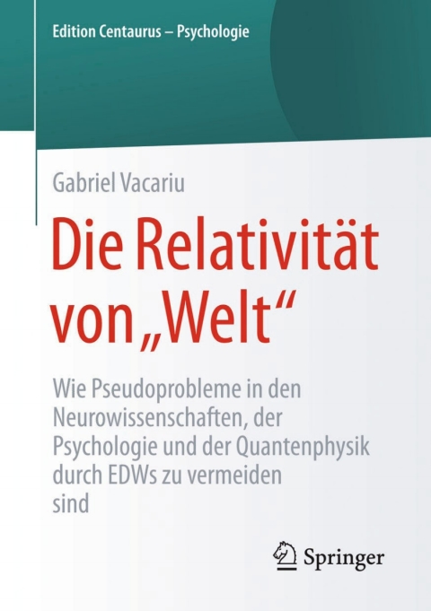 Cover image for book Die Relativität von „Welt“