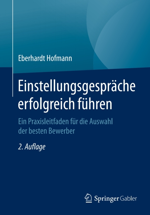 Cover image for book Einstellungsgespräche erfolgreich führen