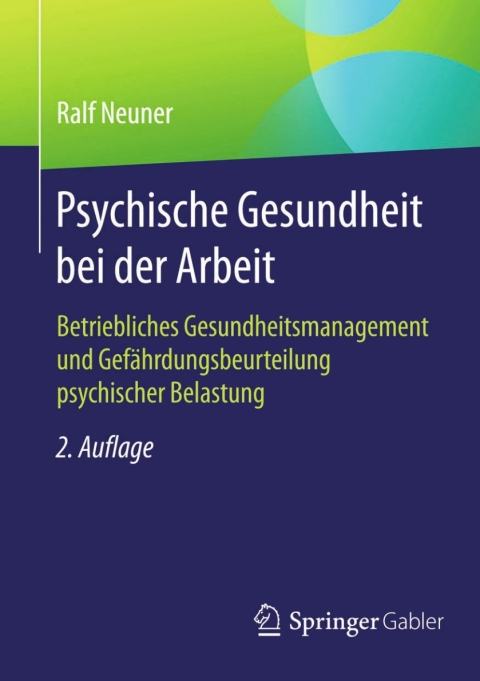 Cover image for book Psychische Gesundheit bei der Arbeit