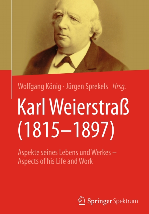 Cover image for book Karl Weierstraß (1815–1897)