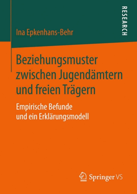 Cover image for book Beziehungsmuster zwischen Jugendämtern und freien Trägern