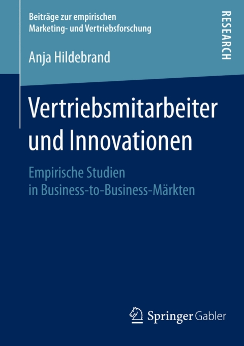 Cover image for book Vertriebsmitarbeiter und Innovationen