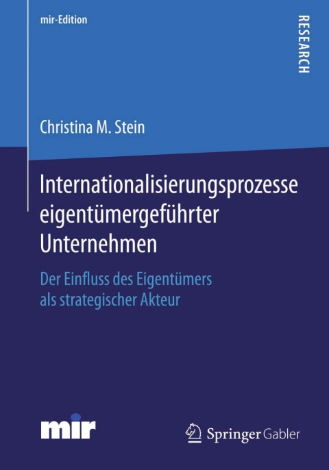 Cover image for book Internationalisierungsprozesse eigentümergeführter Unternehmen