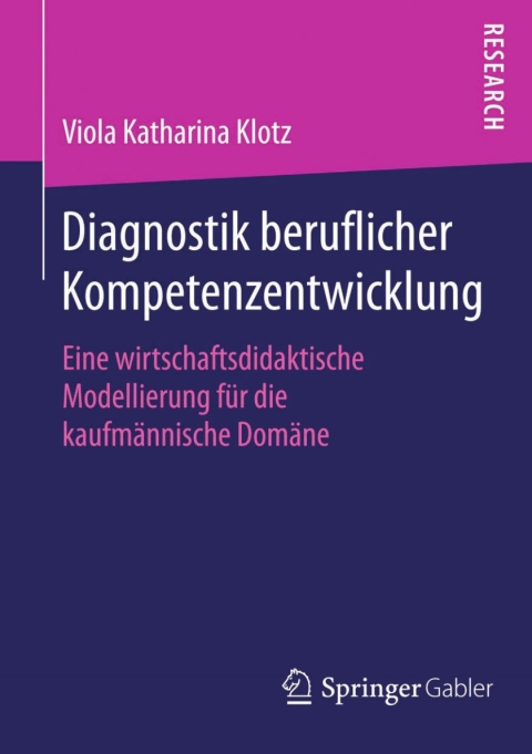 Cover image for book Diagnostik beruflicher Kompetenzentwicklung