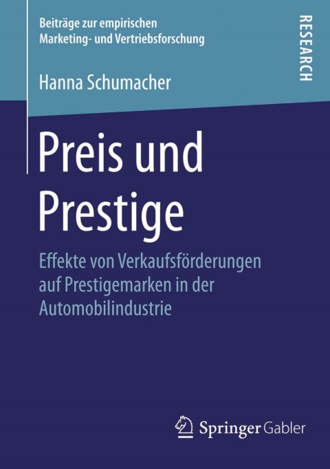 Cover image for book Preis und Prestige