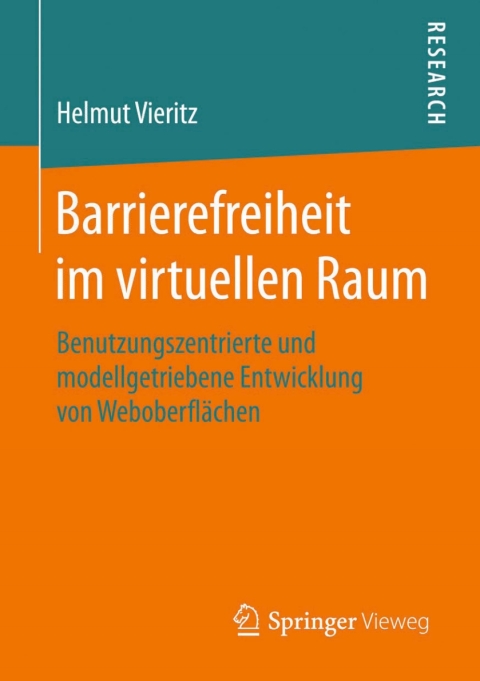Cover image for book Barrierefreiheit im virtuellen Raum