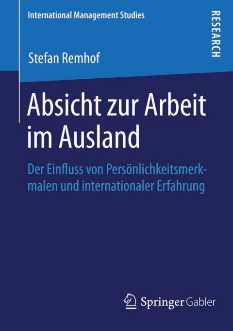 Cover image for book Absicht zur Arbeit im Ausland