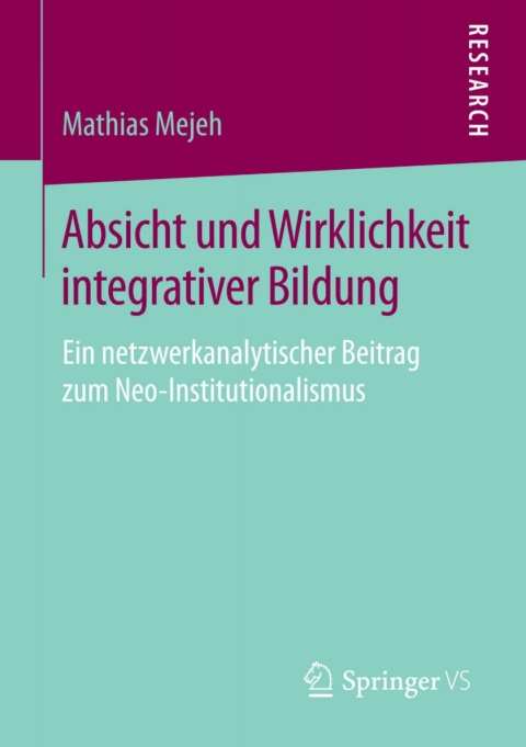 Cover image for book Absicht und Wirklichkeit integrativer Bildung