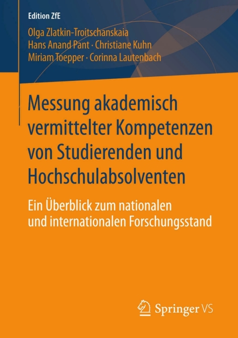 Cover image for book Messung akademisch vermittelter Kompetenzen von Studierenden und Hochschulabsolventen