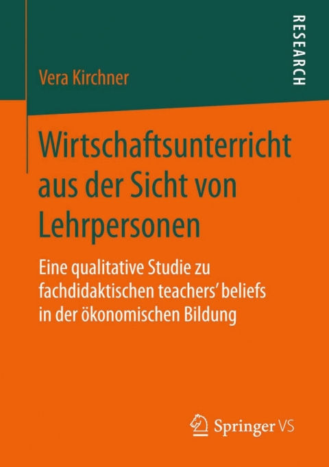 Cover image for book Wirtschaftsunterricht aus der Sicht von Lehrpersonen