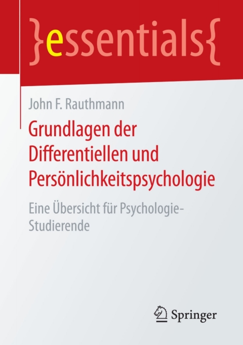 Cover image for book Grundlagen der Differentiellen und Persönlichkeitspsychologie