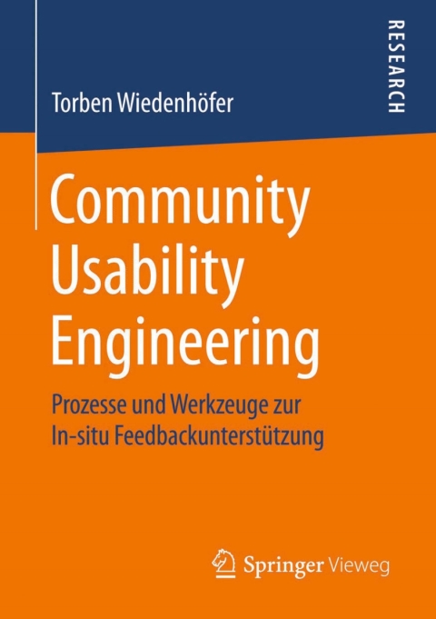 Cover image for book Community Usability Engineering