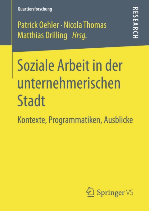 Cover image for book Soziale Arbeit in der unternehmerischen Stadt