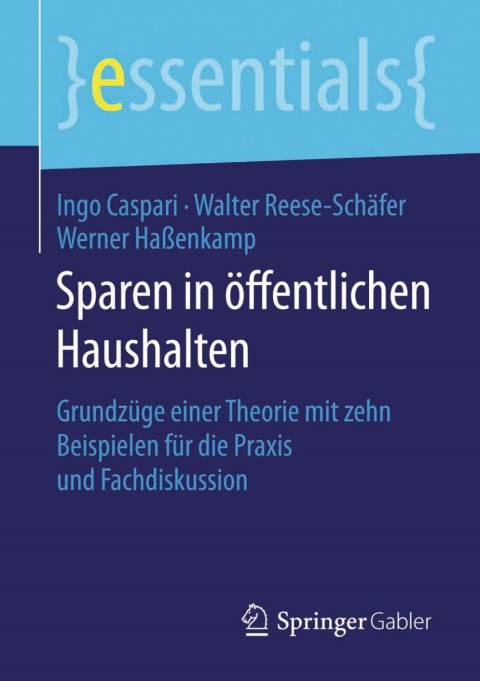 Cover image for book Sparen in öffentlichen Haushalten