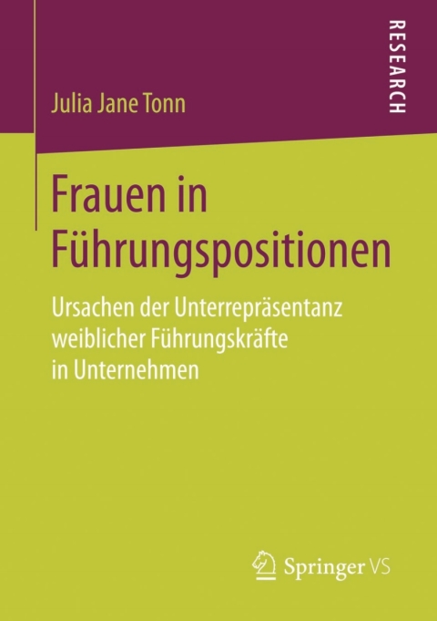 Cover image for book Frauen in Führungspositionen