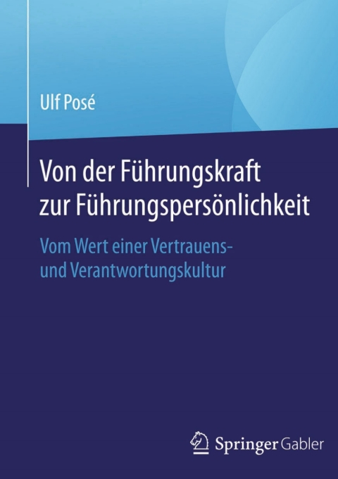 Cover image for book Von der Führungskraft zur Führungspersönlichkeit