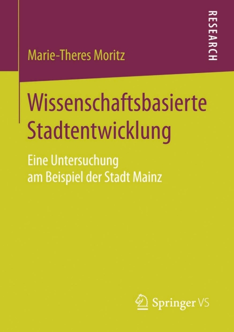 Cover image for book Wissenschaftsbasierte Stadtentwicklung