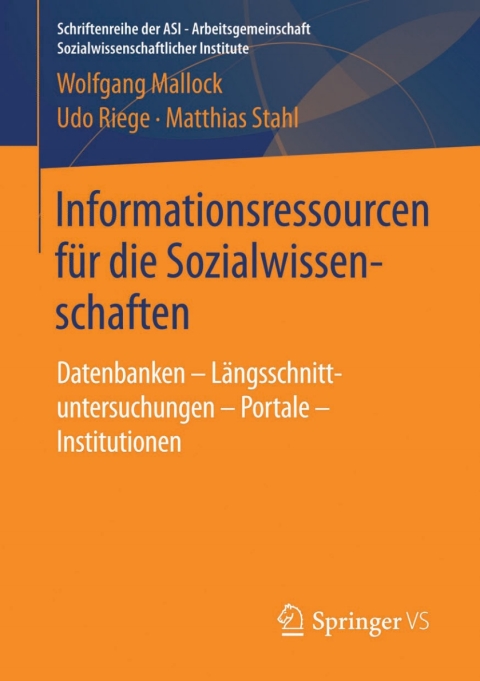 Cover image for book Informationsressourcen für die Sozialwissenschaften