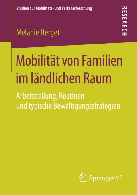 Cover image for book Mobilität von Familien im ländlichen Raum